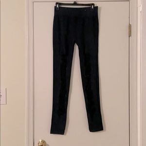 Ripped distressed leggings